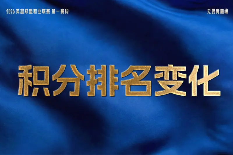 LPL战队排名变化：AL登峰组第一，BLG第二，WBG/JDG各列三四